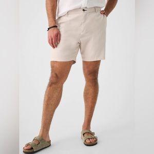 NWT Faherty Tradewinds Linen Blend Short (7.5" Inseam) Dorset Sand Size 42 NEW